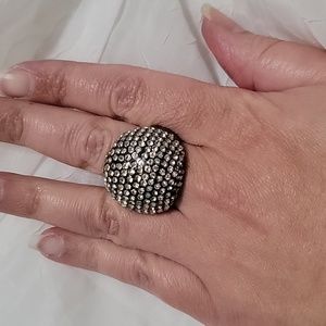 Mirrorball silver ring